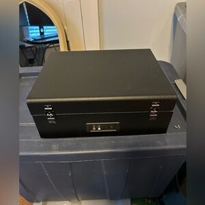 Crosley CR8017A-BK Voyager Vintage Portable Turntable - Black